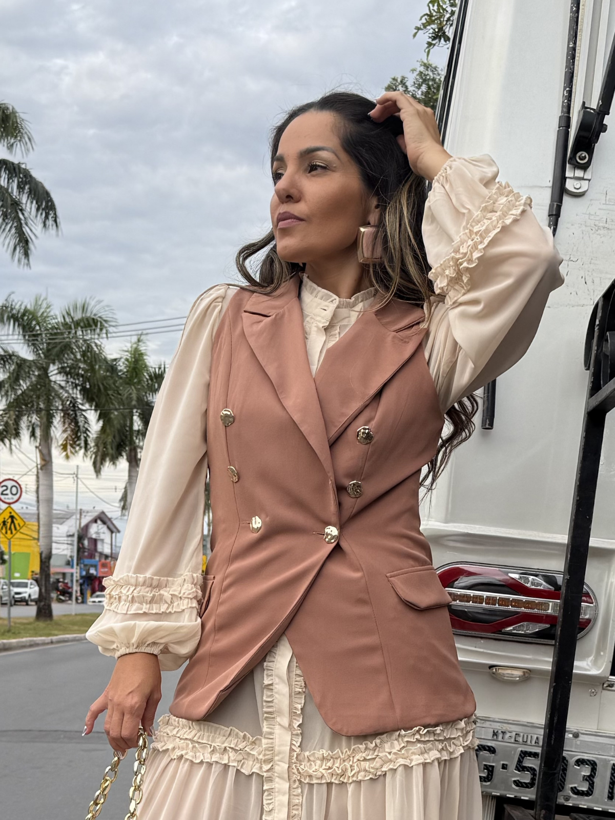 Colete Alfaiataria Botões - Closet Fashion Truck