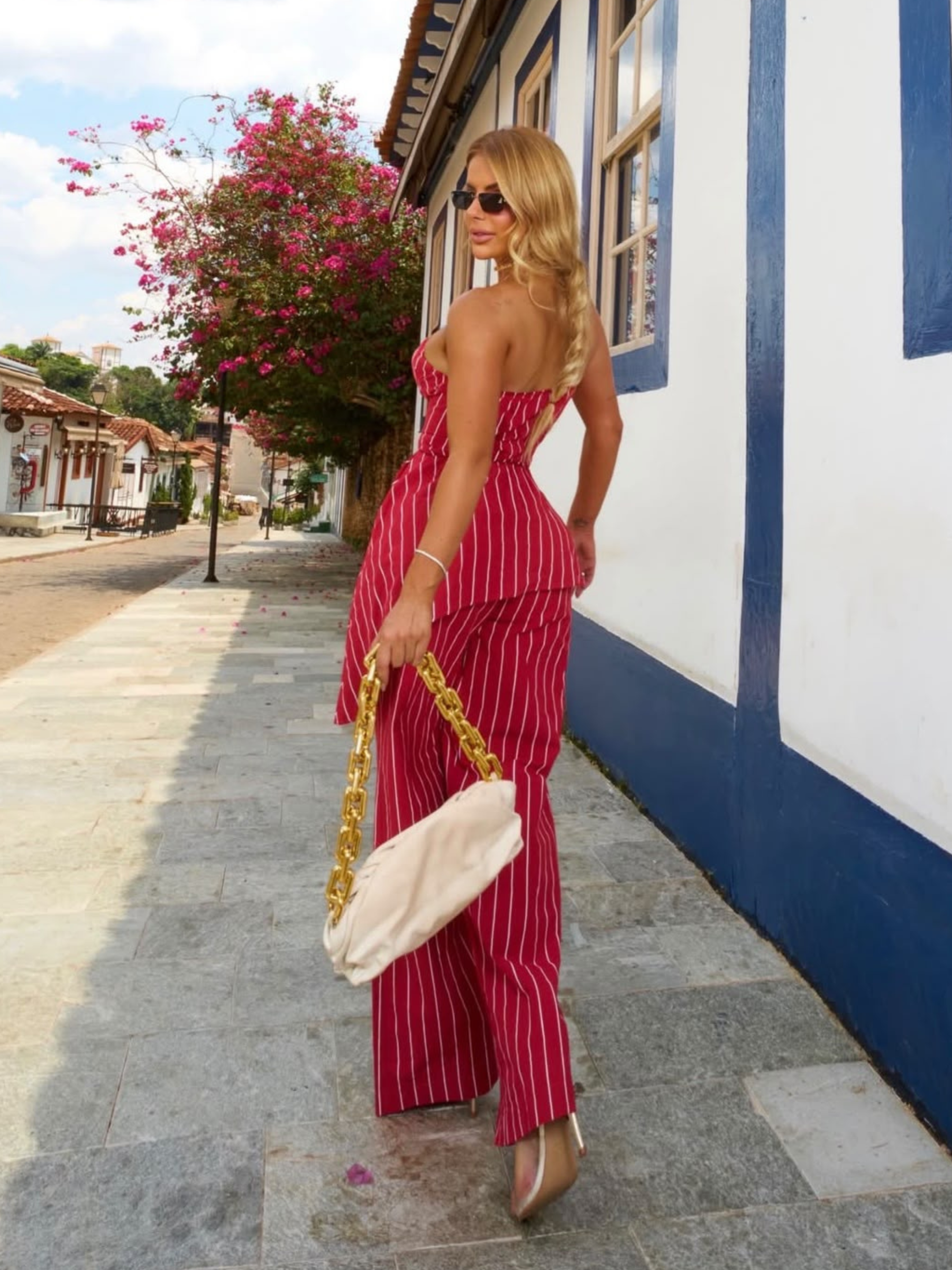 Conjunto de Calça Risca de Giz - Closet Fashion Truck
