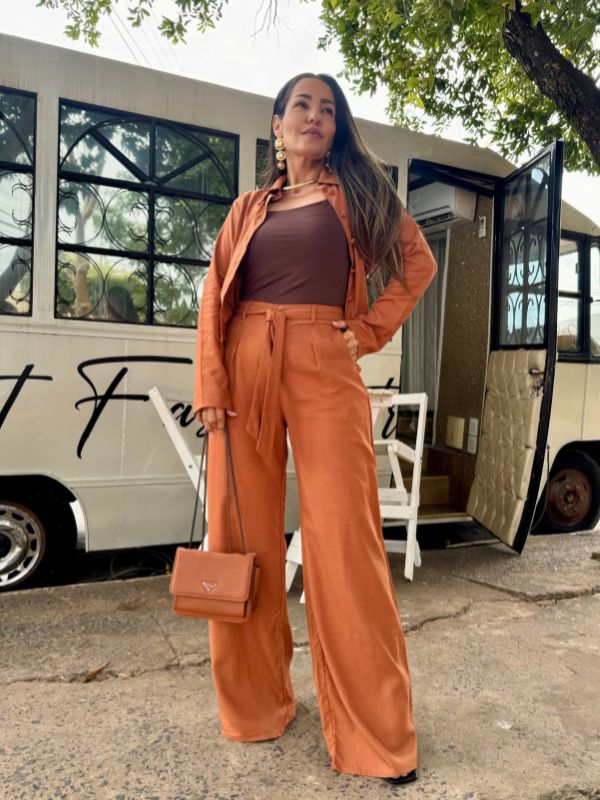 Conjunto Linho Casaqueto - Closet Fashion Truck
