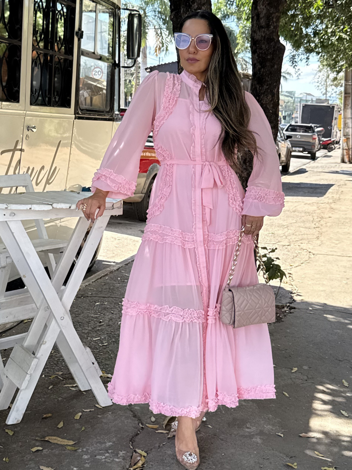 Vestido Chiffon - Closet Fashion Truck
