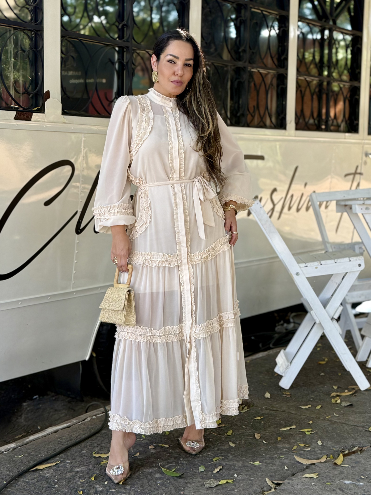 Vestido Chiffon - Closet Fashion Truck