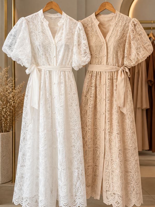 Vestido Guipir Luxo - Closet Fashion Truck