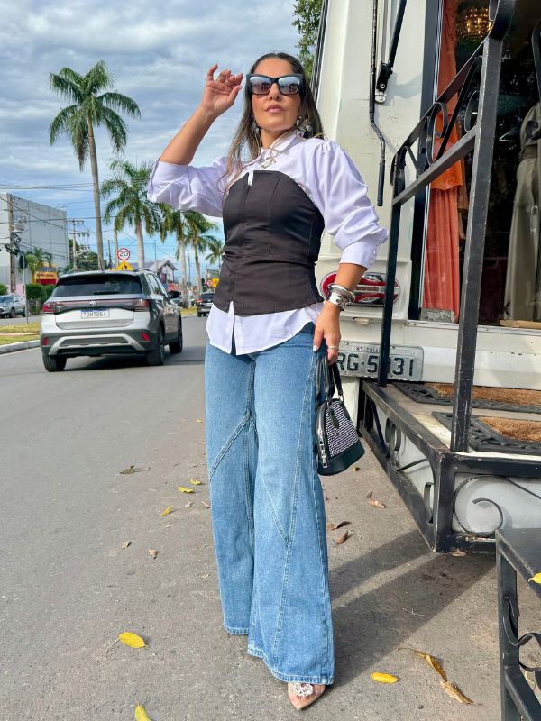 Calça Jeans Wide Leg - Closet Fashion Truck