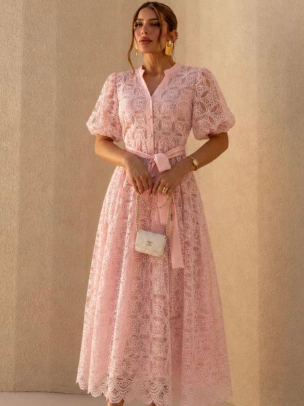 Vestido Guipir Luxo - Closet Fashion Truck