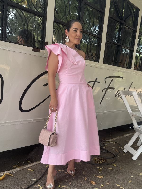 Vestido Mula Manca Tricoline - Closet Fashion Truck