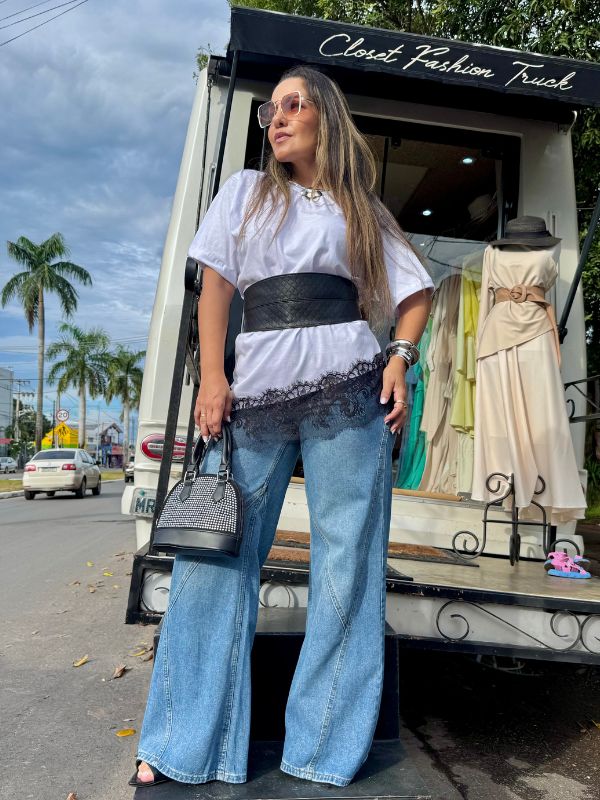 Calça Jeans Wide Leg - Closet Fashion Truck