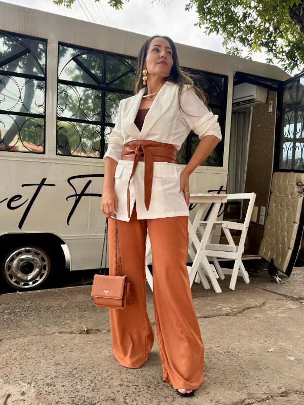 Conjunto Linho Casaqueto - Closet Fashion Truck