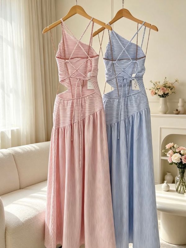 Vestido Risca Giz - Closet Fashion Truck