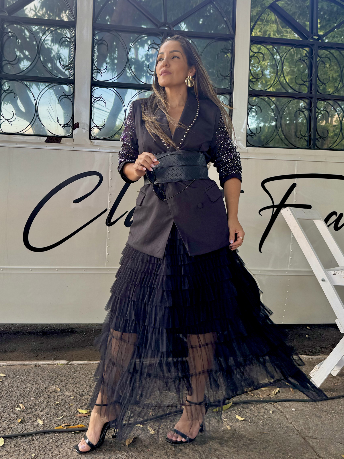 Saia Tule Camadas - Closet Fashion Truck