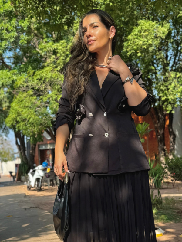 Blazer Alfaiataria Flor - Closet Fashion Truck