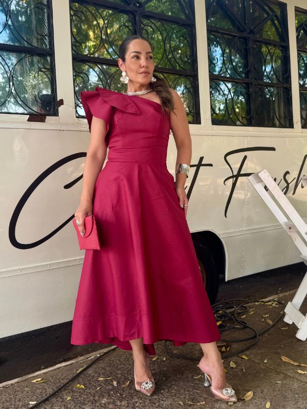 Vestido Mula Manca Tricoline - Closet Fashion Truck