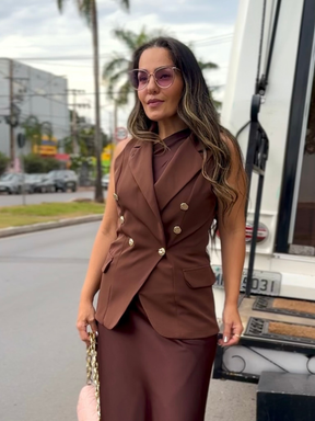Colete Alfaiataria Botões - Closet Fashion Truck