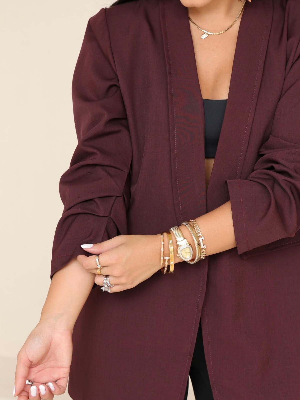 Blazer Drapeado - Closet Fashion Truck