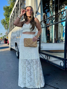 Conjunto Saia Renda - Closet Fashion Truck