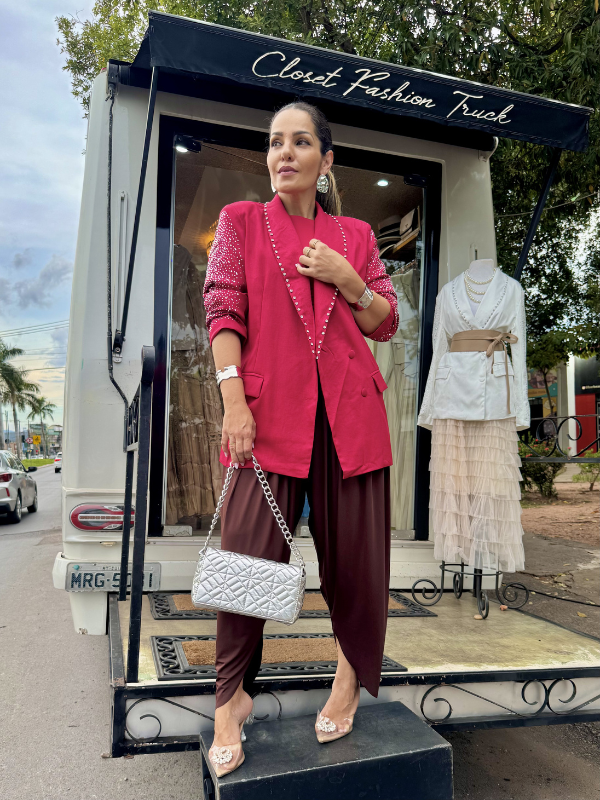 Blazer Alfaiataria Brilhos - Closet Fashion Truck