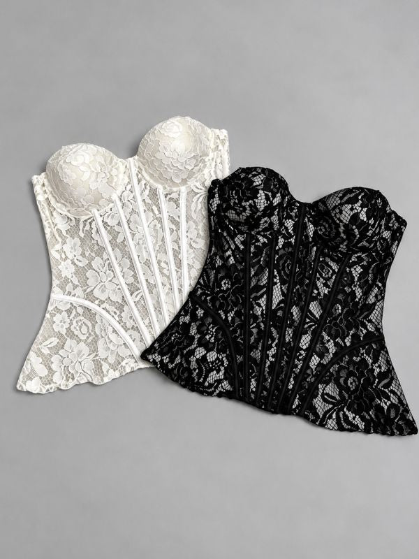Blusa Corset Renda - Closet Fashion Truck