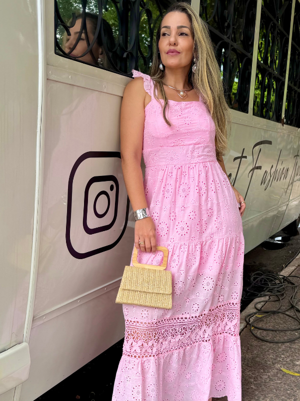 Vestido Lese Chic Todo Dia - Closet Fashion Truck
