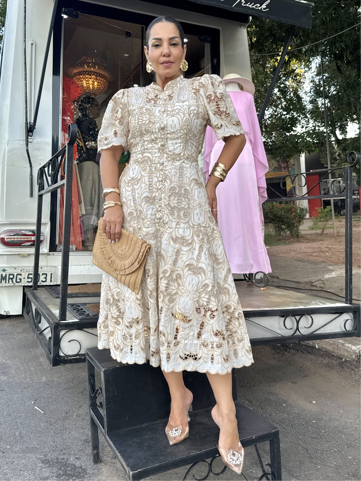 Vestido Renda Rechelieu - Closet Fashion Truck