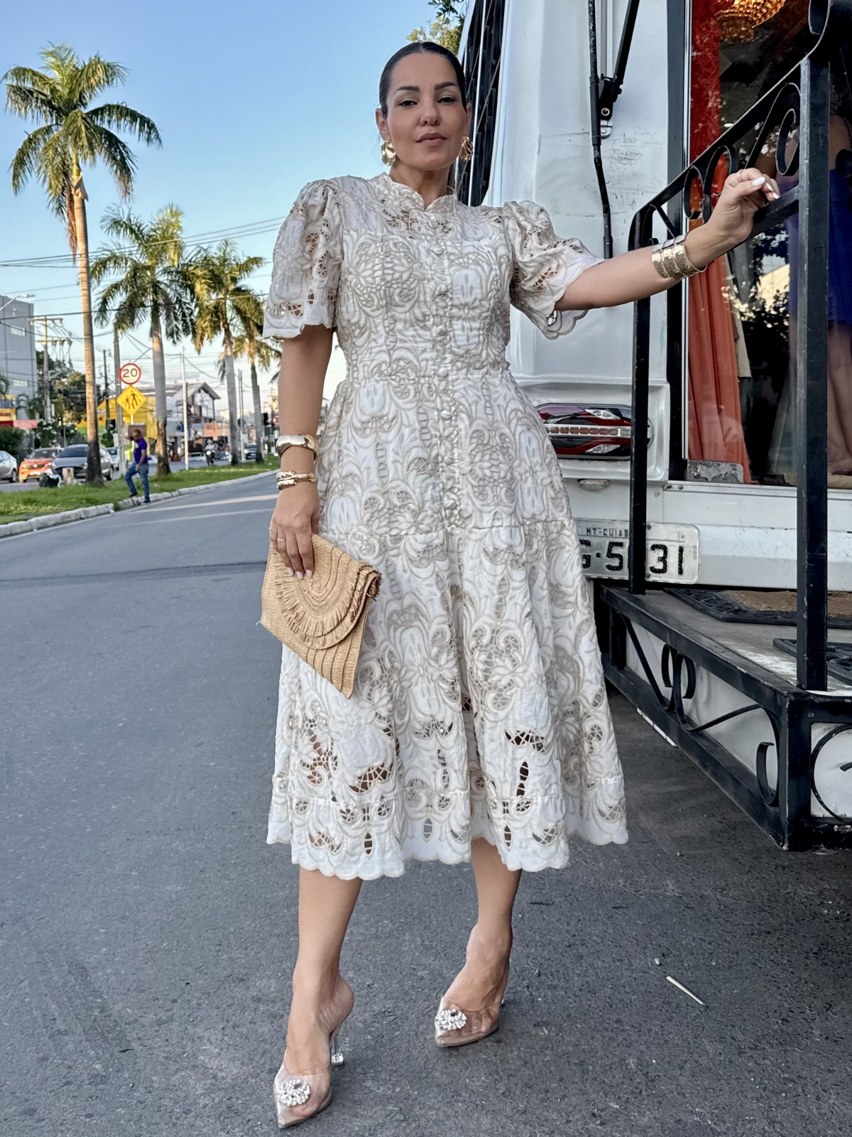 Vestido Renda Rechelieu - Closet Fashion Truck