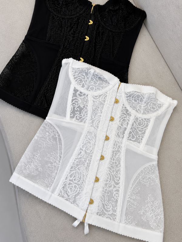 Blusa Corset Botões em Metal - Closet Fashion Truck
