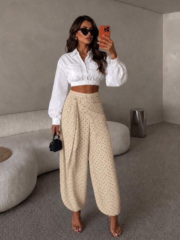 Calça Aladim de Poa - Closet Fashion Truck