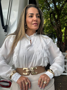 Camisa Chiffon Boho - Closet Fashion Truck