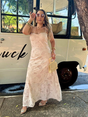 Vestido em Lese Bordade - Closet Fashion Truck