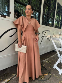 Vestido Tricoline Longo - Closet Fashion Truck