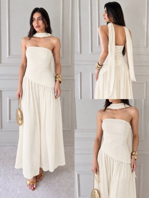 Vestido Corset Chiffon - Closet Fashion Truck