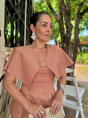 Vestido Tricoline Longo - Closet Fashion Truck