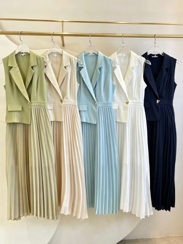 Vestido Plissado - Closet Fashion Truck
