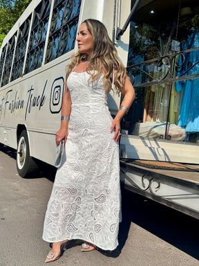 Vestido em Lese Bordade - Closet Fashion Truck