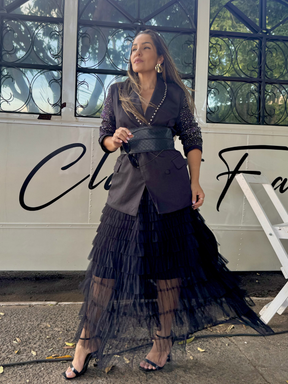 Saia Tule Camadas - Closet Fashion Truck