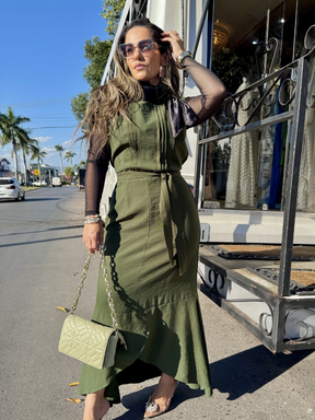 Vestido Sereia Pesponto - Closet Fashion Truck