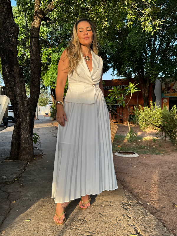 Vestido Plissado - Closet Fashion Truck