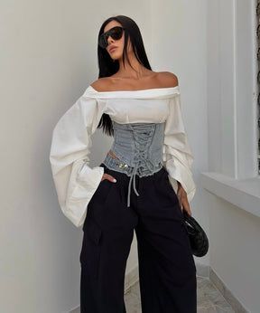Camisa Corset - Closet Fashion Truck