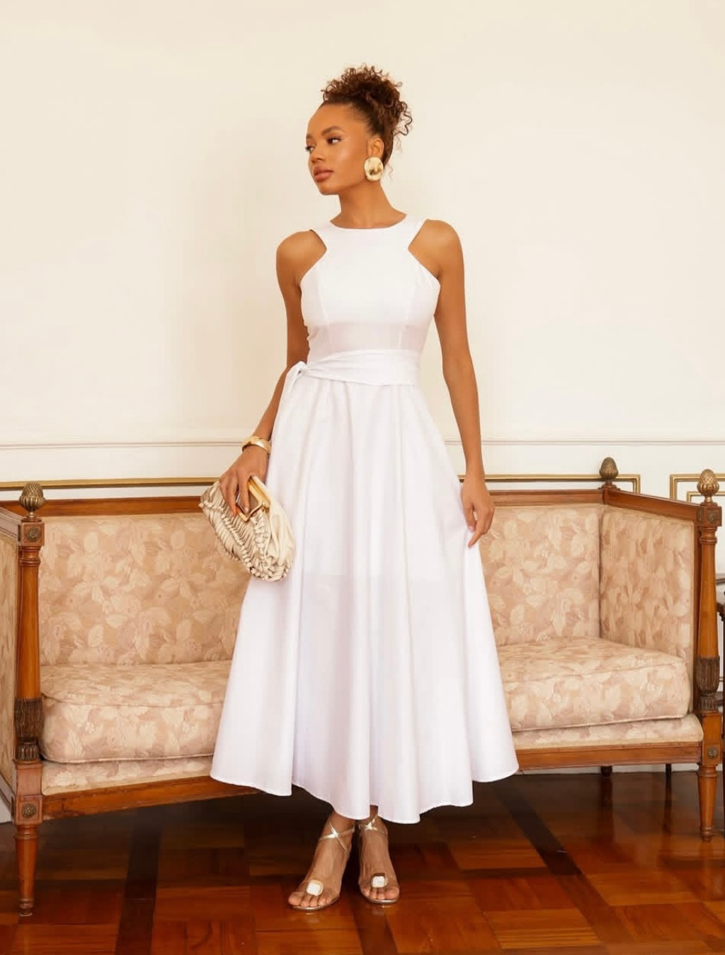 Vestido tricoline Encanto