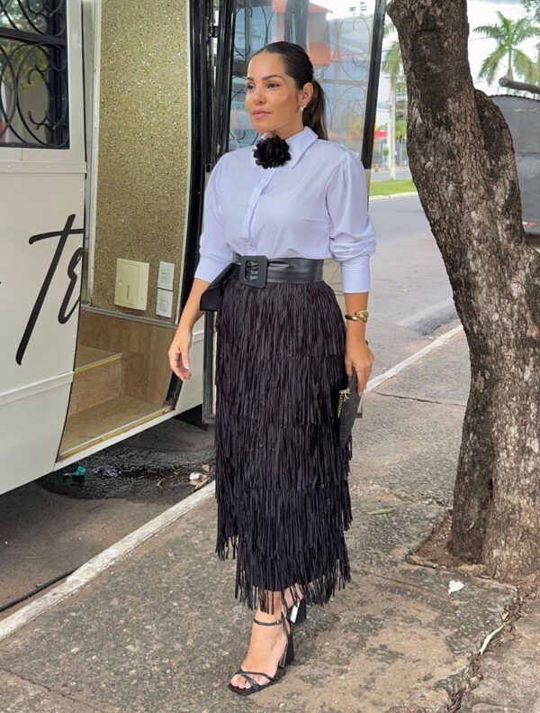 Camisa Crepe Acetinada
