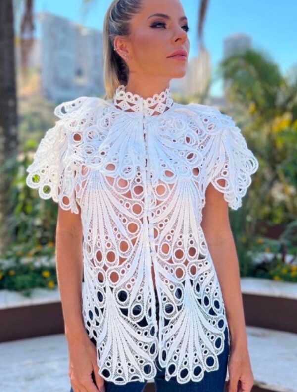Blusa Luxo guipir - Imagem 3