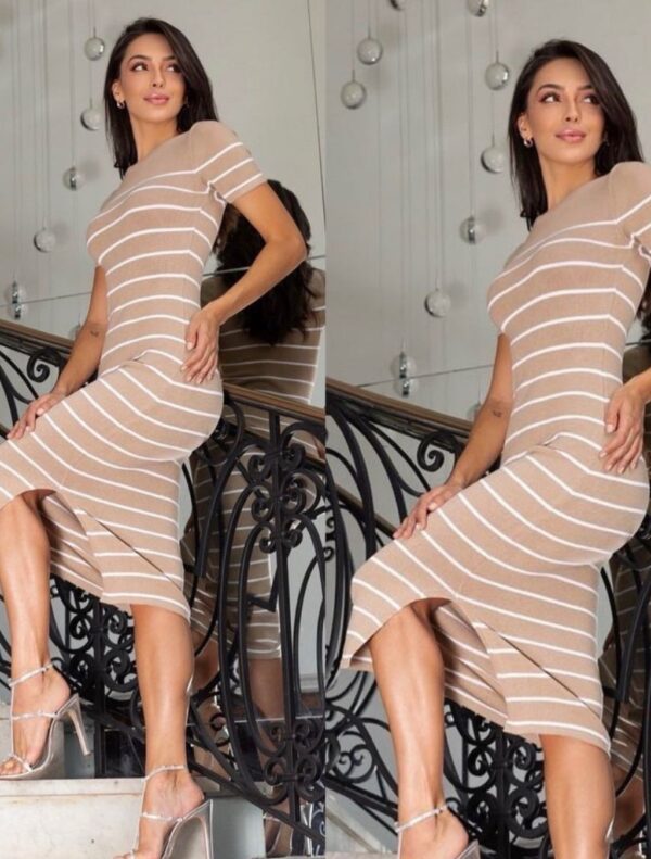 Vestido Modal listras