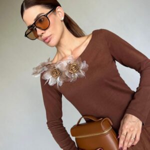 Blusa Flor Acimétrica