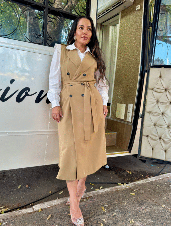 Vestido Sobretudo Alfaiataria - Imagem 4