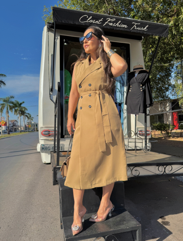 Vestido Sobretudo Alfaiataria - Imagem 2