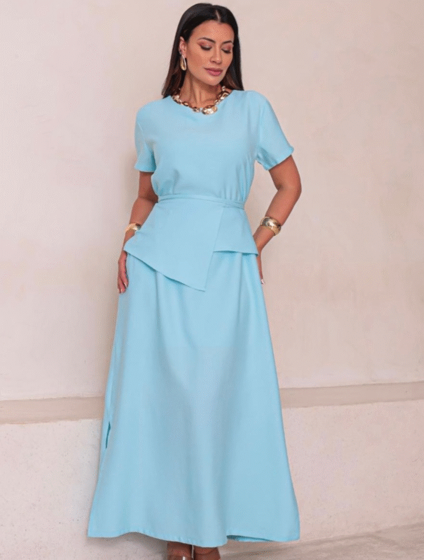 Vestido Clássico Faixa - Imagem 2