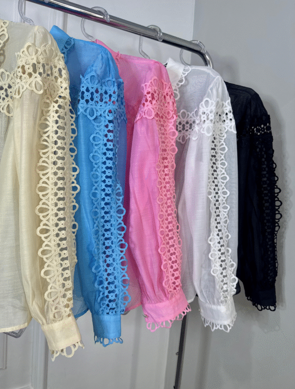Camisa feminina em organza - Imagem 4