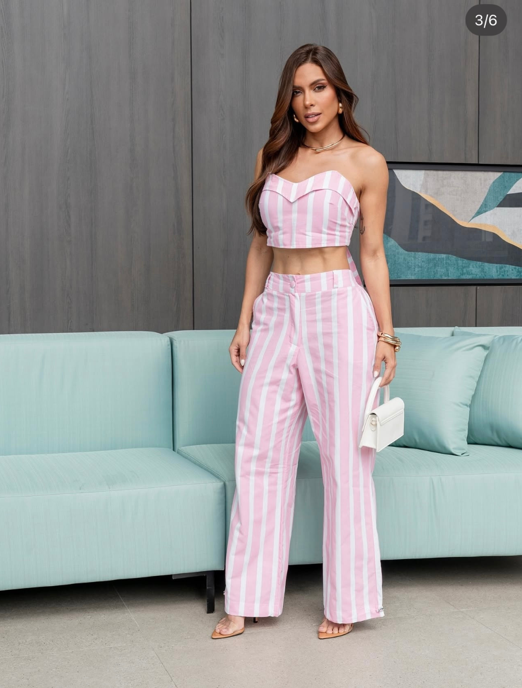 Conjunto em tricoline de algodão