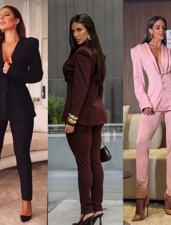 Conjunto de Calça e Blazer em Tecido Punto Roma - Imagem 8