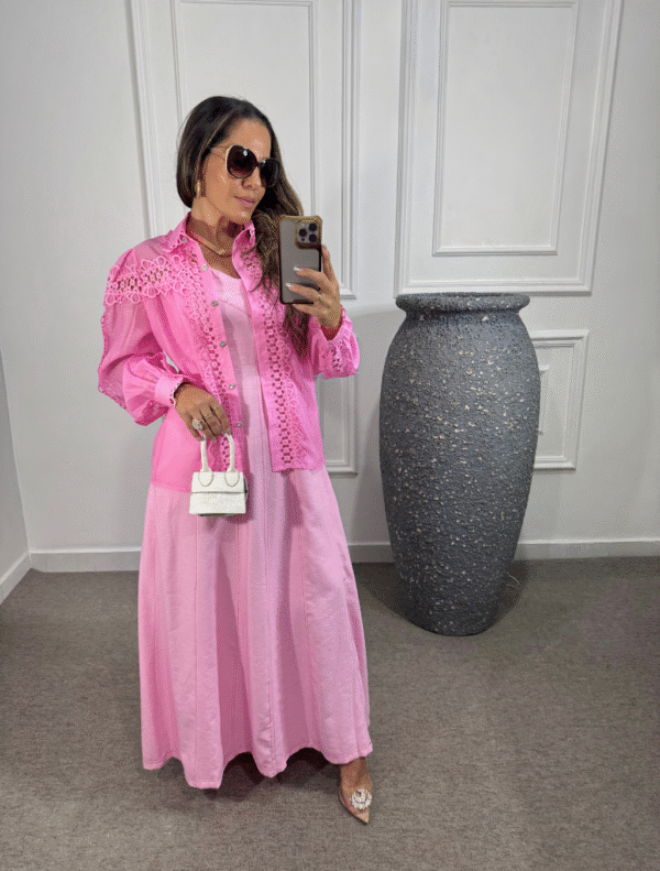 Vestido longo Pesponto - Imagem 6