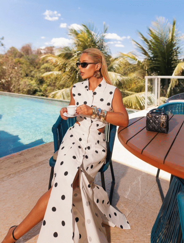 Vestido longo Recortes Baly - Imagem 2