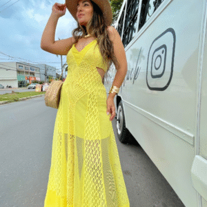 Vestido longo Crochê